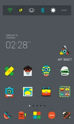 Monster LINE Launcher theme android App screenshot 2